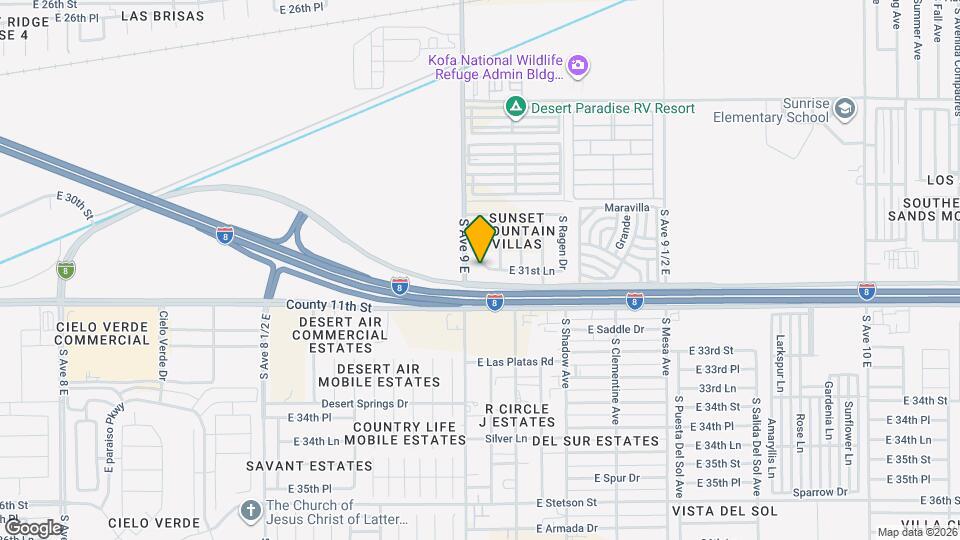 9027 E 31st Ln Map and Location Details