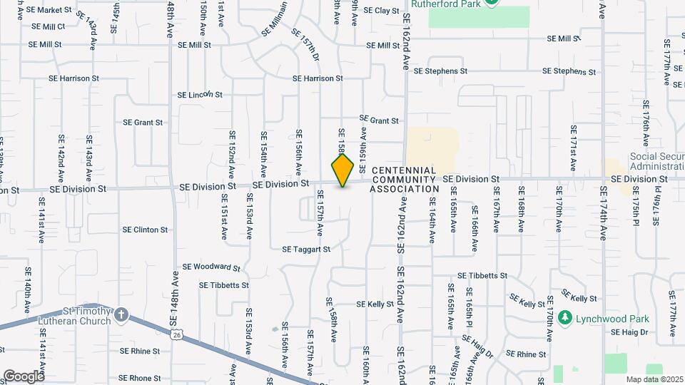 15780 SE Division St Map and Location Details