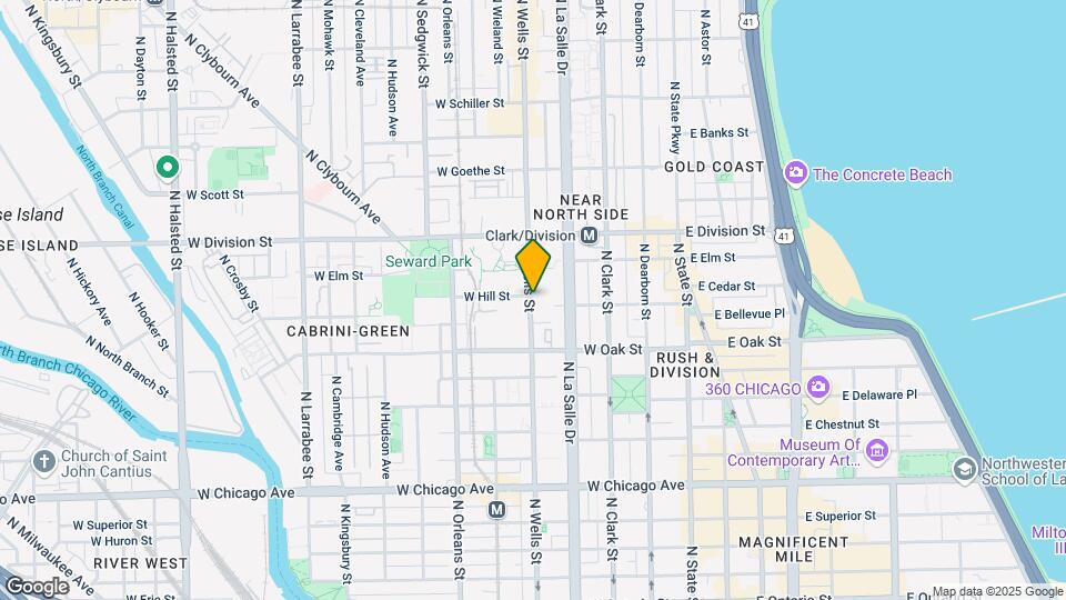 1101 N Wells St Mapa y Detalles de la Ubicación