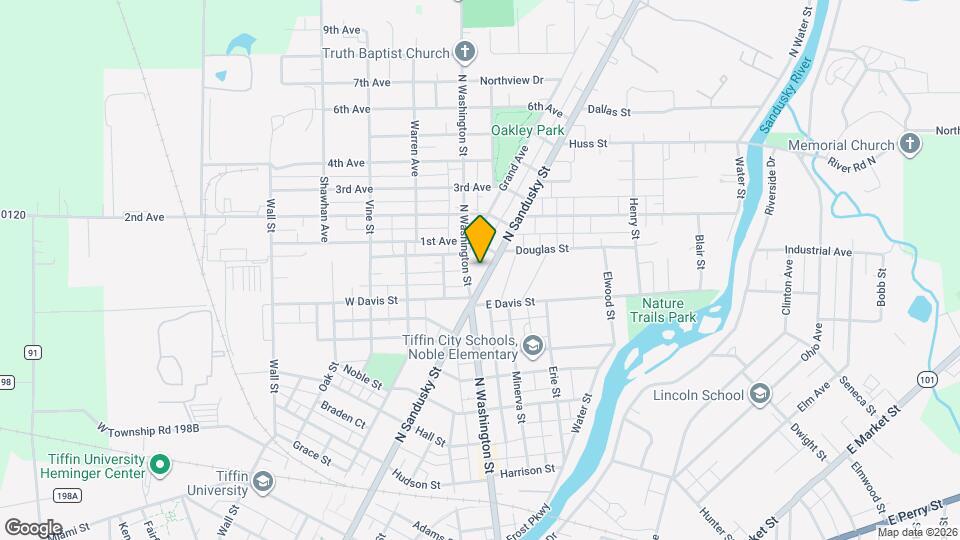 293 N Sandusky St, Unit 1/2 Map and Location Details