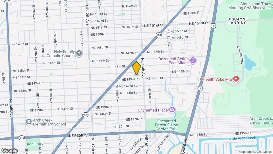 1551 NE 143rd St Map and Location Details