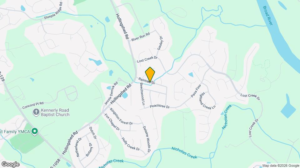 124 Raintree Dr Mapa y Detalles de la Ubicación
