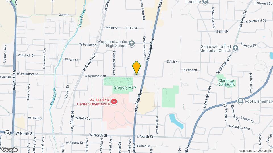 122 E Sycamore St Map and Location Details