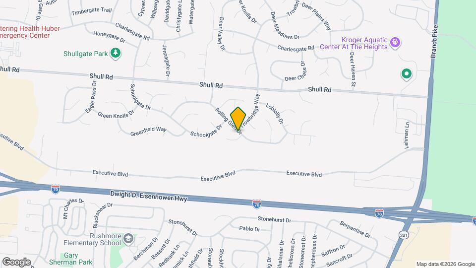 6544 Rolling Glen Dr Map and Location Details