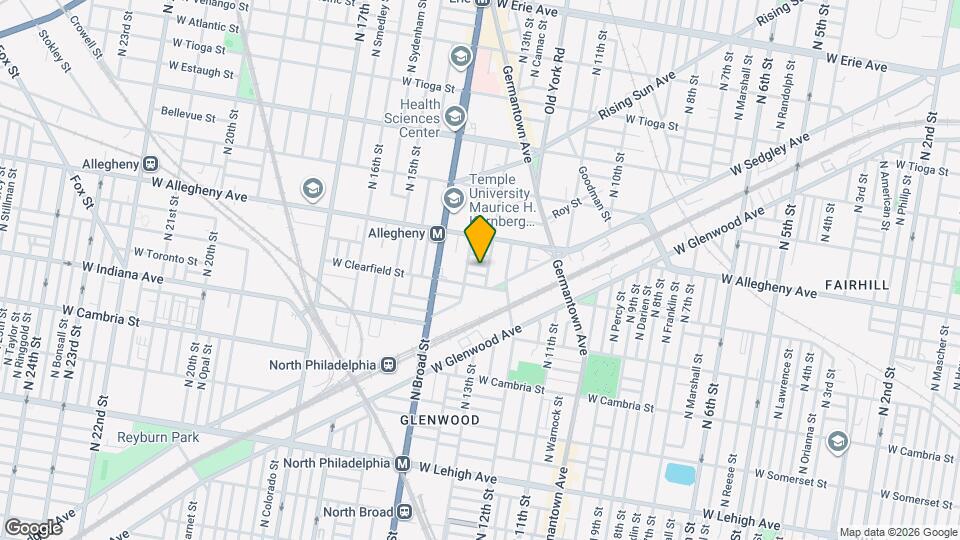 1308 W Lippincott St Map and Location Details