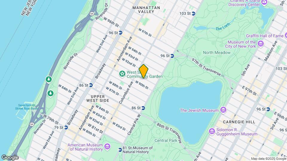 52 W 91st St Map and Location Details