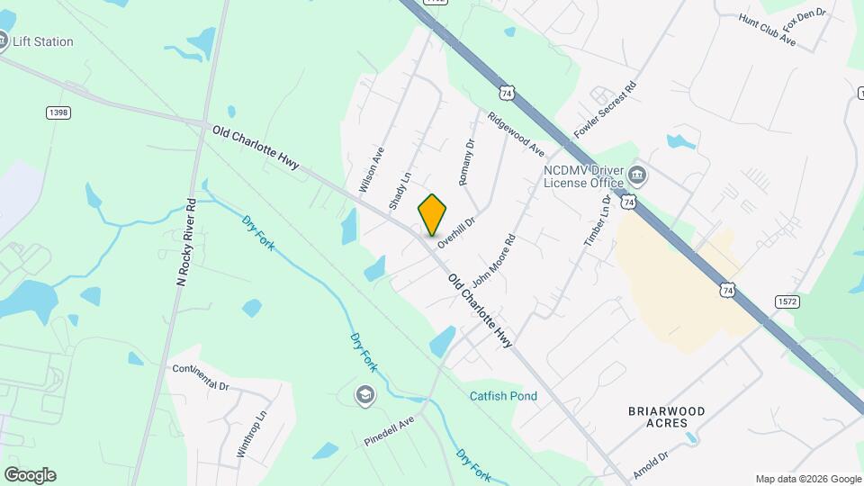 1803 Overhill Dr Map and Location Details