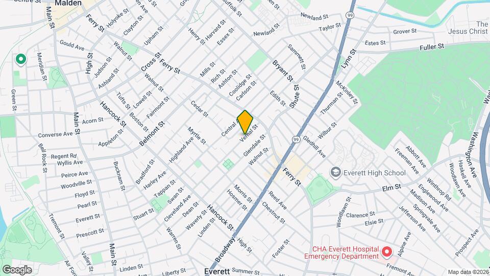 133 Vernal St Map and Location Details