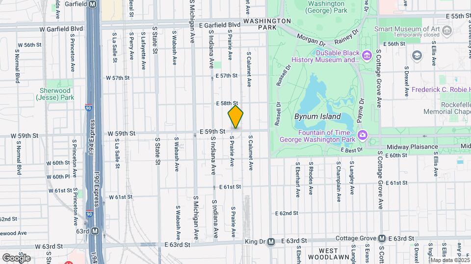5901 S Prairie Ave Map and Location Details