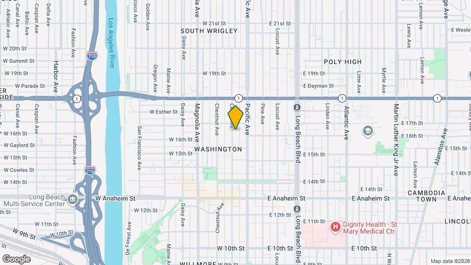 1608 Cedar Ave Mapa y Detalles de la Ubicación