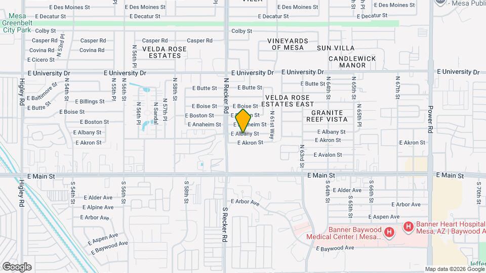 6049 E Albany St Map and Location Details