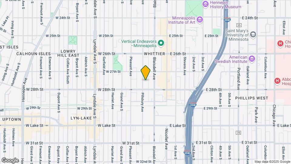 2731 Pillsbury Ave Map and Location Details