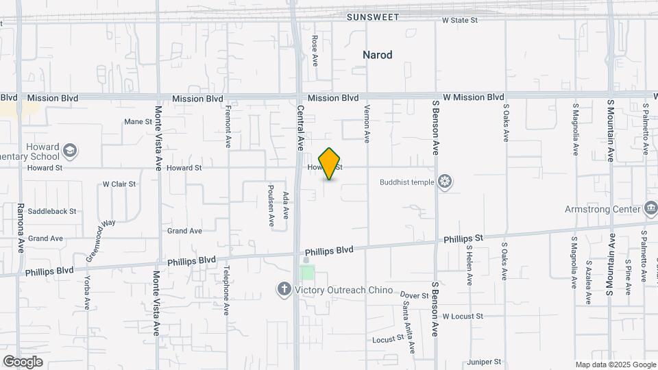 5385 Howard St Map and Location Details