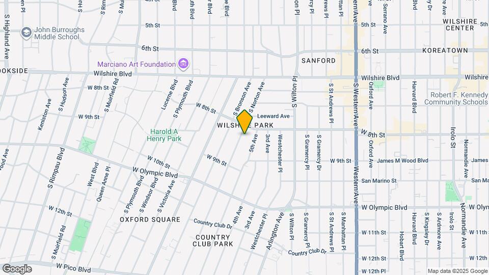 824 S Norton Ave Map and Location Details