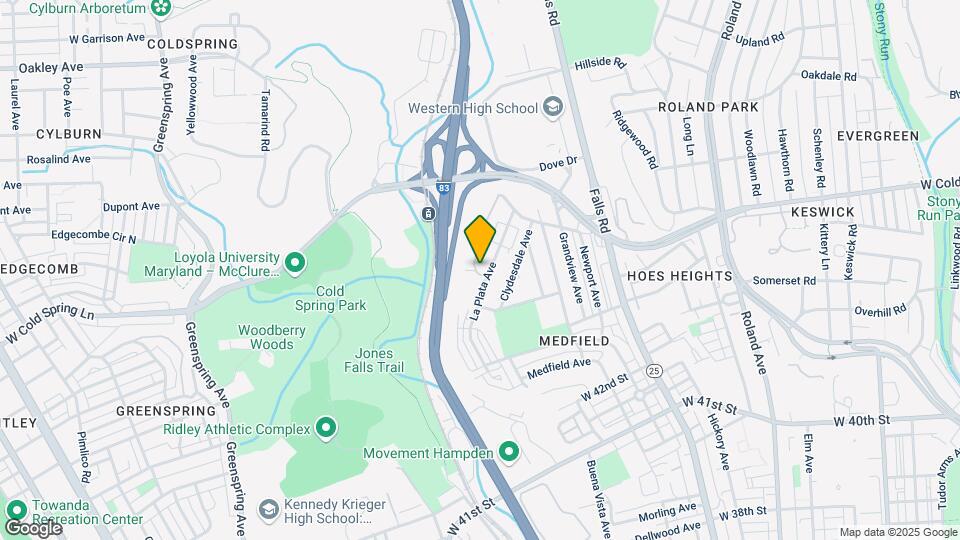 4408 Falls Bridge Dr, Unit D Map and Location Details