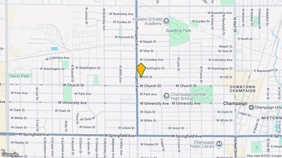 811 W Hill St Map and Location Details