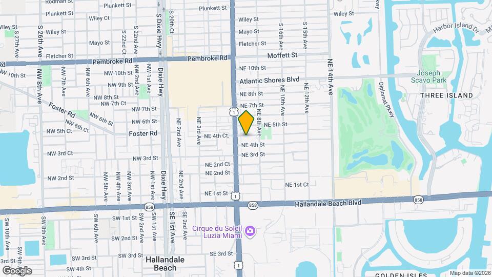 626 NE 4th Ct, Unit 626 Map and Location Details