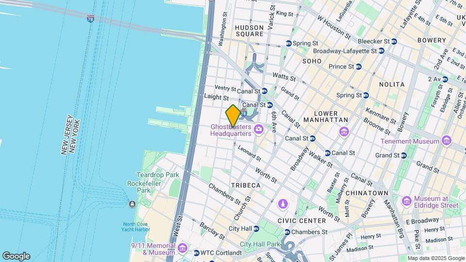 54 N Moore St Map and Location Details