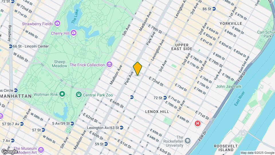 125 E 71st St Map and Location Details