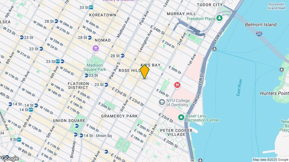 215 E 26th St Mapa y Detalles de la Ubicación