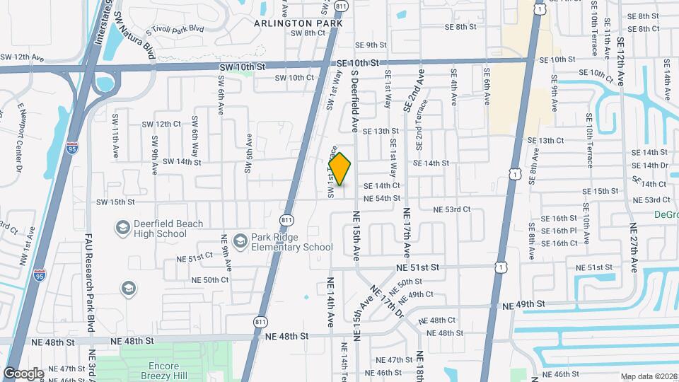 1437 SW 1st Ave Map and Location Details