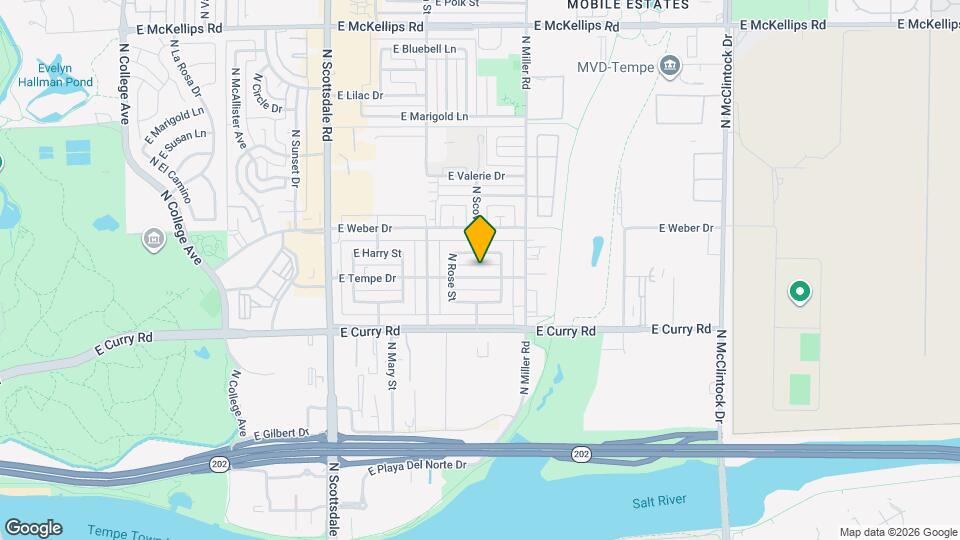 1208 E Tempe Dr Map and Location Details