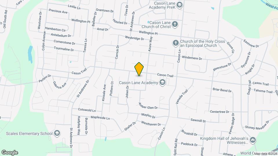 1707 Benjamin Dr Map and Location Details