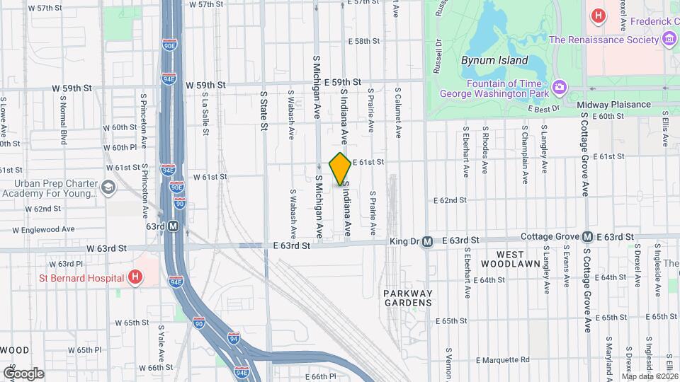 6144 S Indiana Ave Map and Location Details