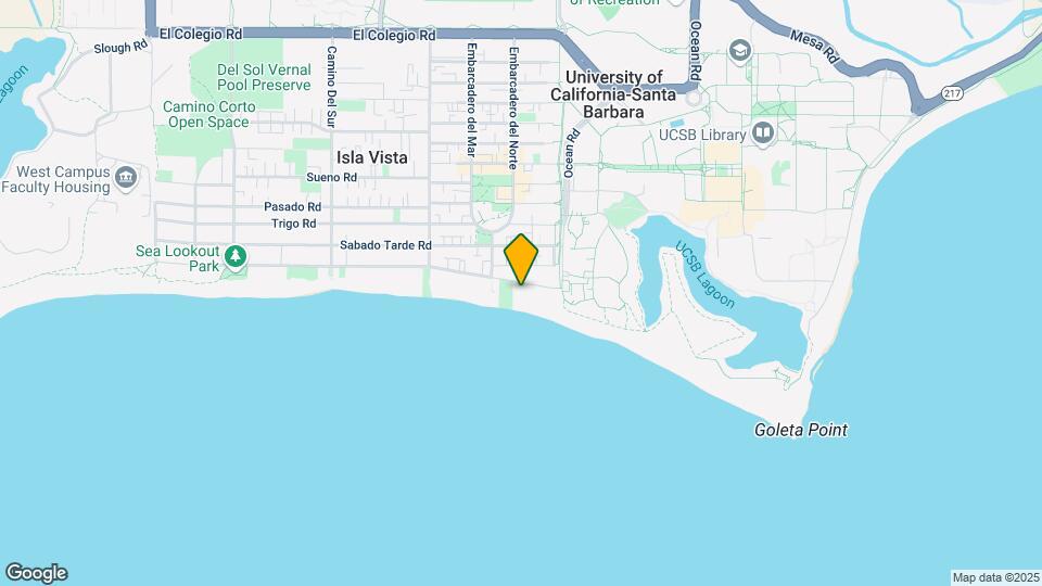 6529 Del Playa Dr Map and Location Details