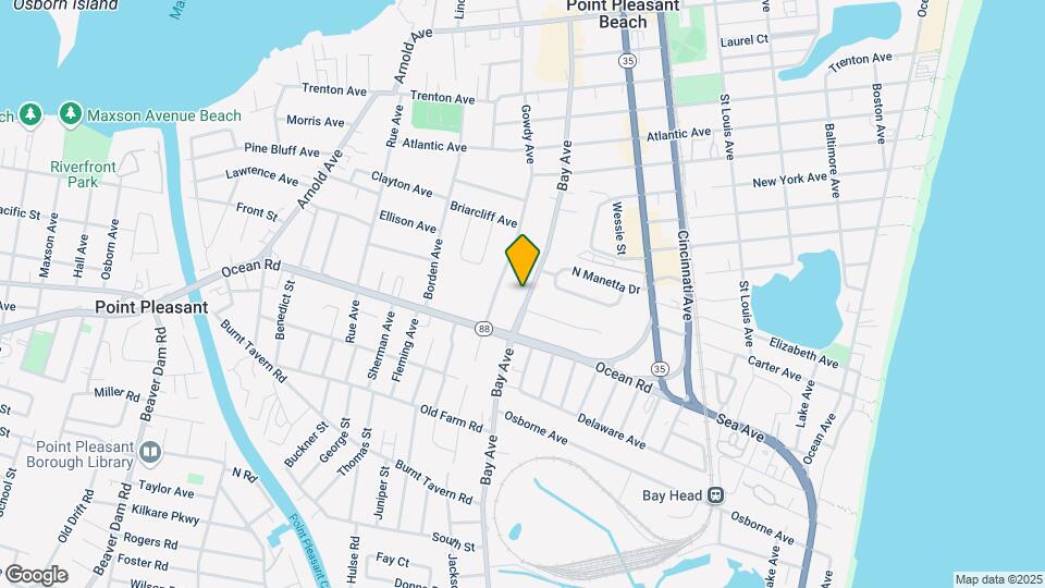 1121 Bay Ave Map and Location Details
