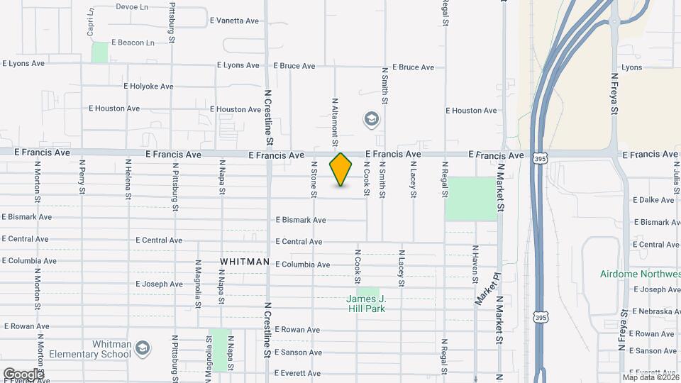 2407 E Dalke Ave Map and Location Details