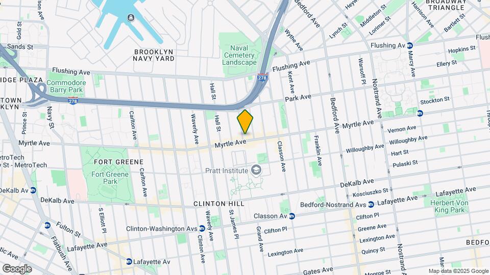 519 Myrtle Ave Map and Location Details