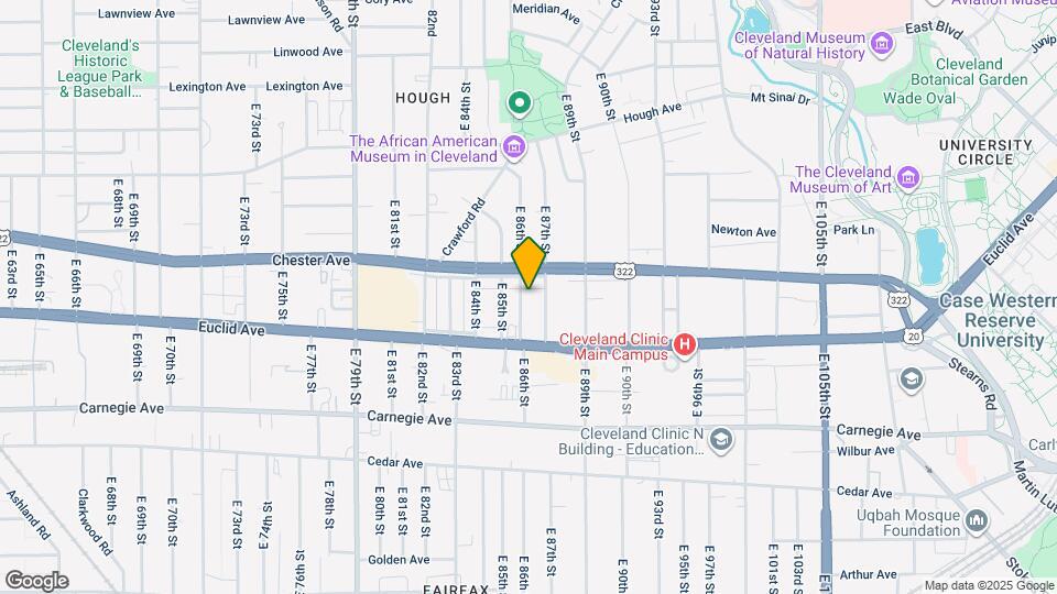 1917 E 86th St Map and Location Details