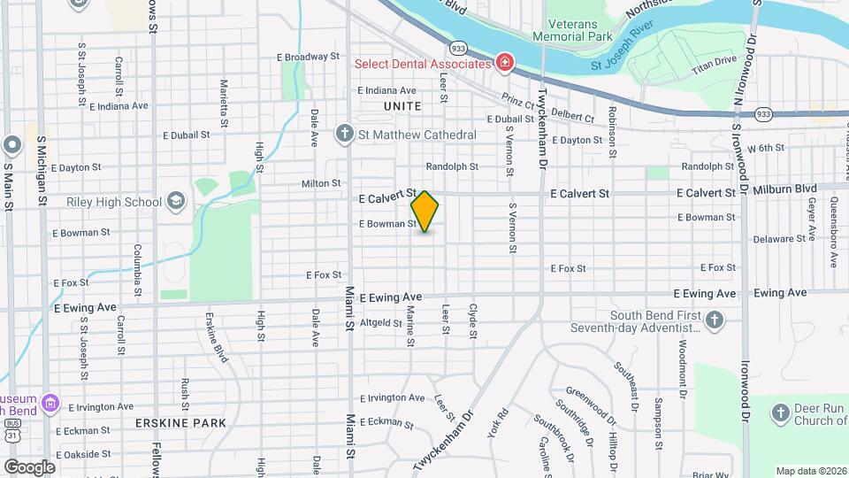 1213 E Donald St Map and Location Details