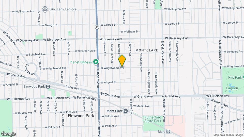 681.5 W Wrightwood Ave Map and Location Details