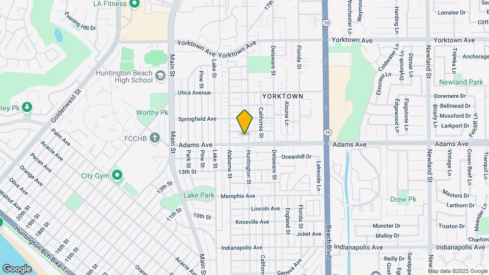 1711 Huntington St Map and Location Details