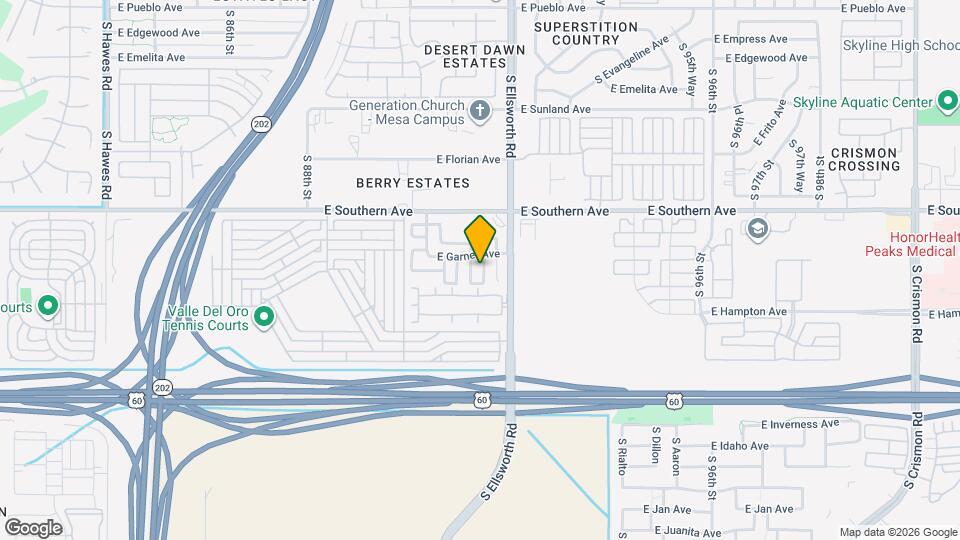 1314 S Tacoma Map and Location Details