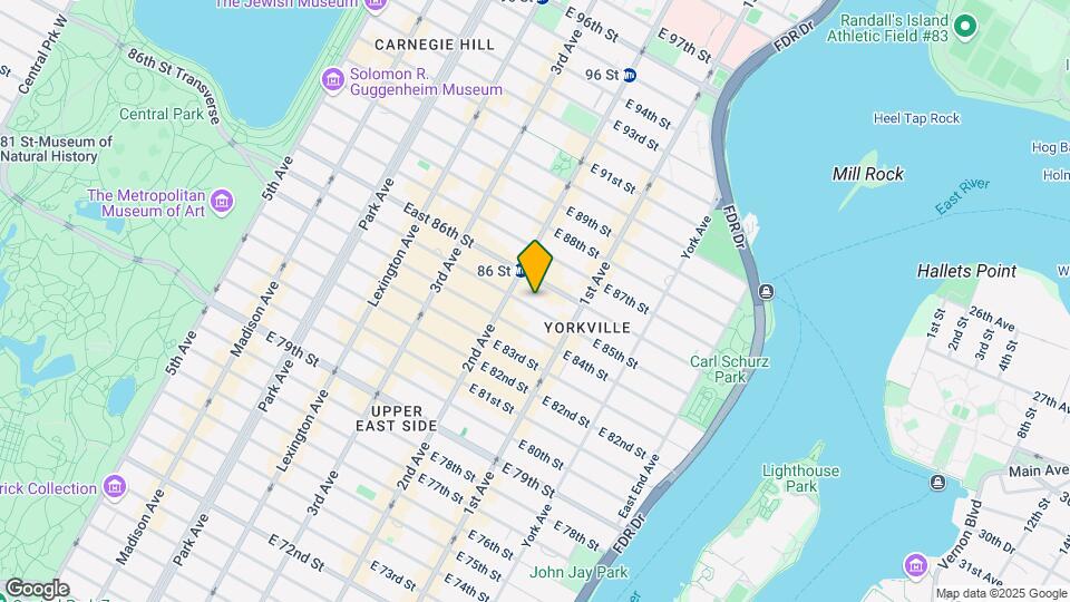 317 East 85th Street Map and Location Details
