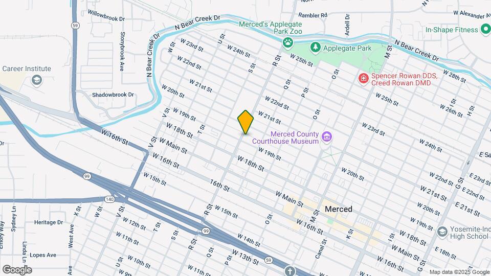 1059 W 19th St Map and Location Details