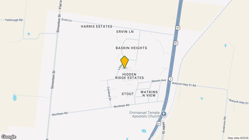 1866 Wooten St Map and Location Details