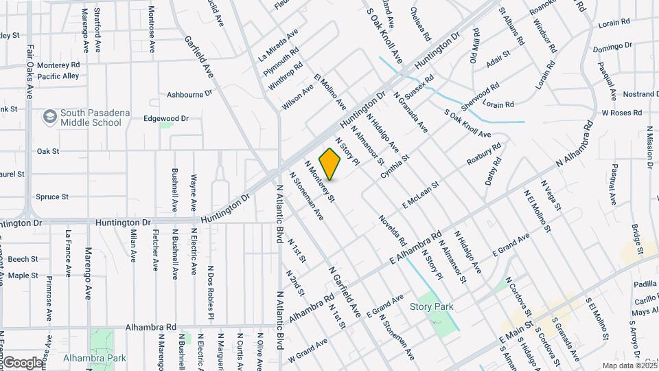 1100 N Monterey St Mapa y Detalles de la Ubicación