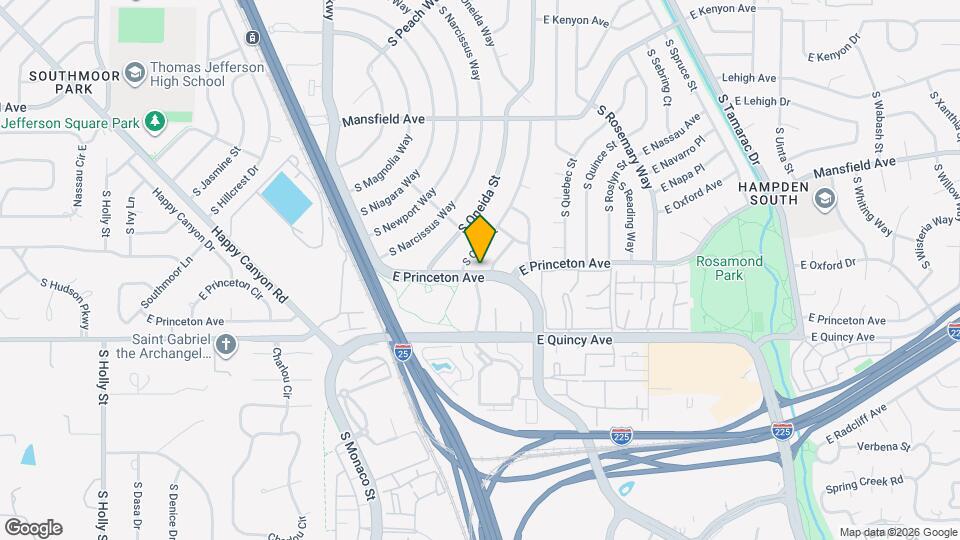 7065 E Princeton Ave Map and Location Details