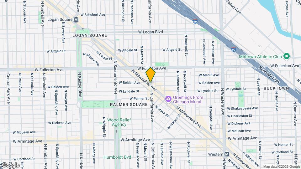 2303 N Milwaukee Ave Map and Location Details