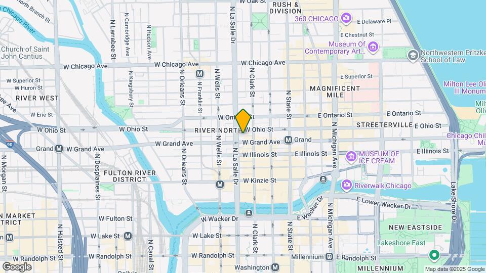 22 W Grand Ave Map and Location Details