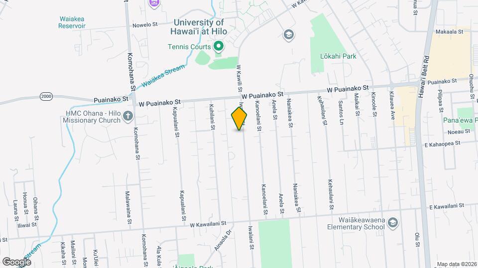 110 Iwalani St Mapa y Detalles de la Ubicación