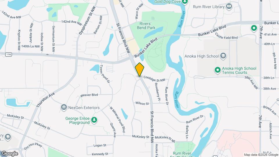 Rivers Bend Apartments Map and Location Details
