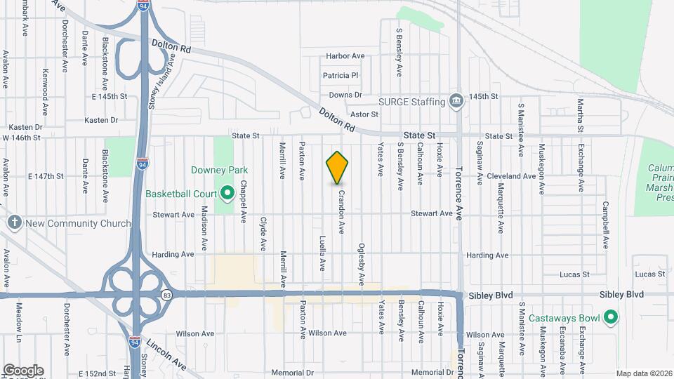 336 Crandon Ave Map and Location Details