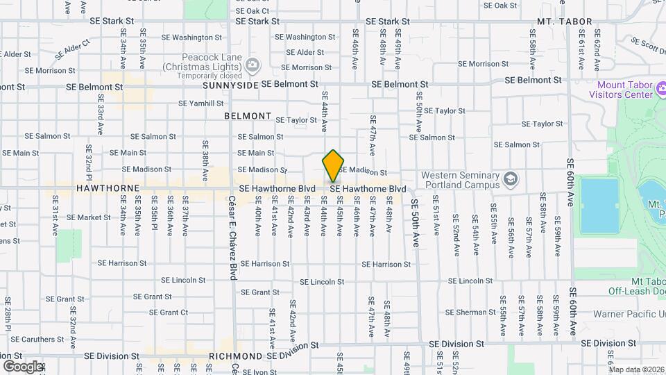 4415 SE Hawthorne Blvd Mapa y Detalles de la Ubicación