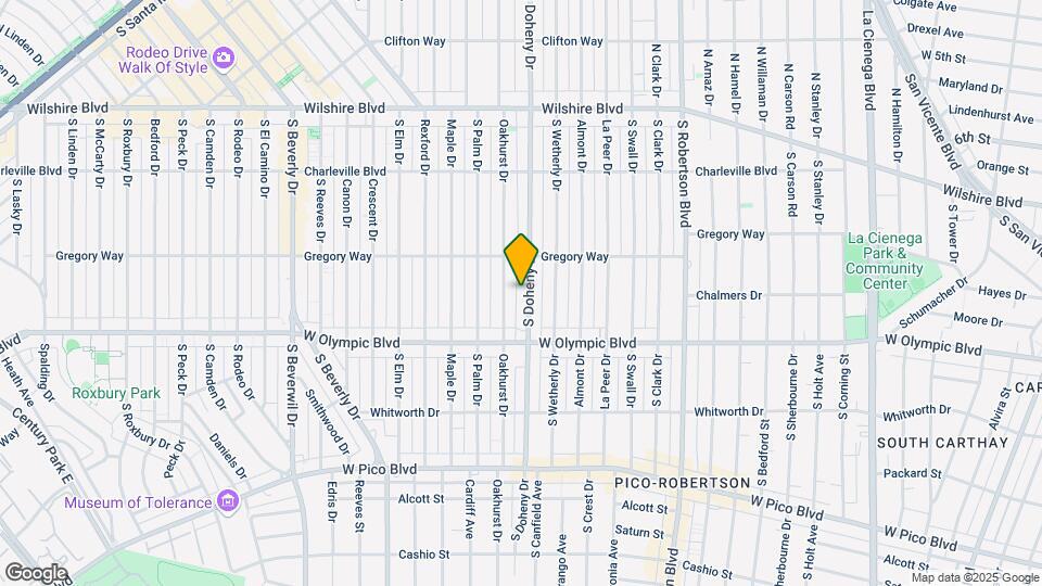 333 S Doheny Dr Mapa y Detalles de la Ubicación