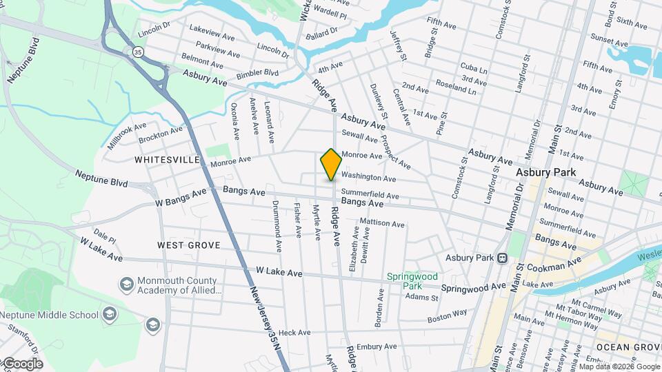 401 Ridge Ave Map and Location Details